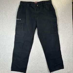 Tru Spec Mens Size 42/34 Tesla Tactical Cargo Pants Black Pockets Zip Fly